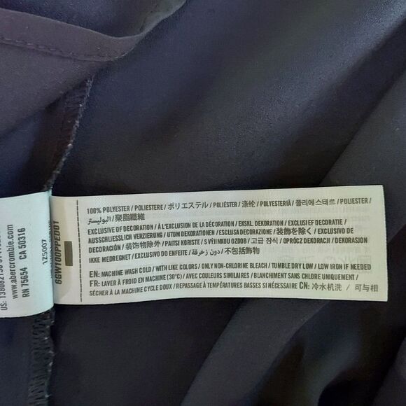 Abercrombie & Fitch Black Spaghetti Strap Tank Top Strappy Camisole Cami XS - Picture 9 of 11